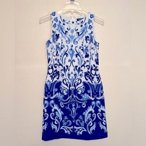 Ralph Lauren Blue and White Dress